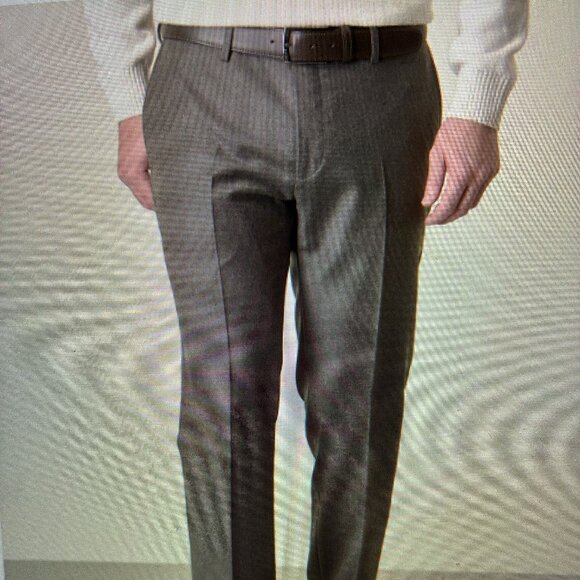 NEW w tags. Angelico Super140's pants Sz34. Regular Fit 100% wool. Made in Italy - Picture 1 of 11